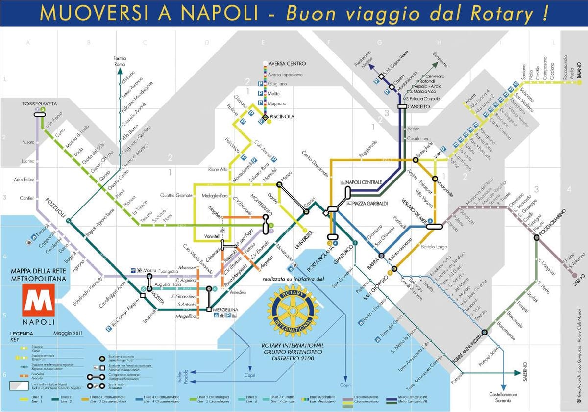 nápoly olaszország metró térkép