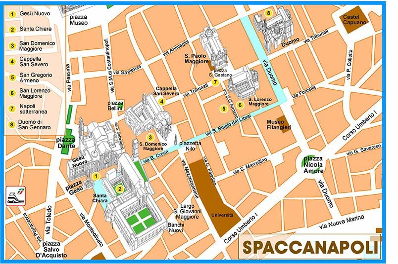 Térkép spaccanapoli nápoly