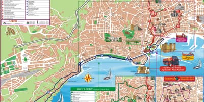 Nápoly olaszország hop on hop off buszos városnézés térkép
