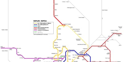 Nápoly metró térkép