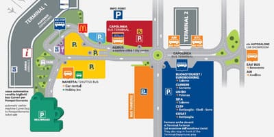 Nápoly repülőtér térkép