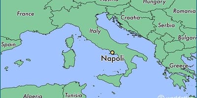 Nápoly térképen
